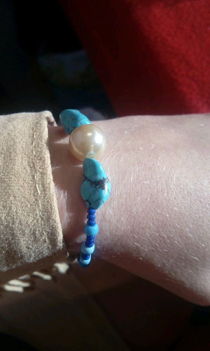 Bracelet turquoise turkenite - photo numéro 2