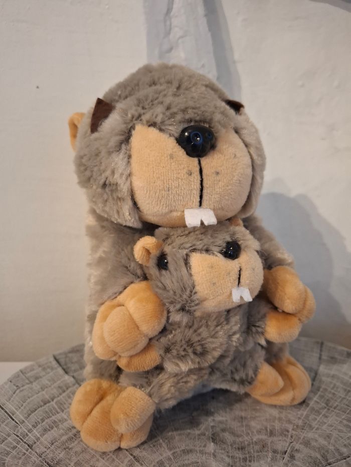 Peluche famille marmotte - photo numéro 5