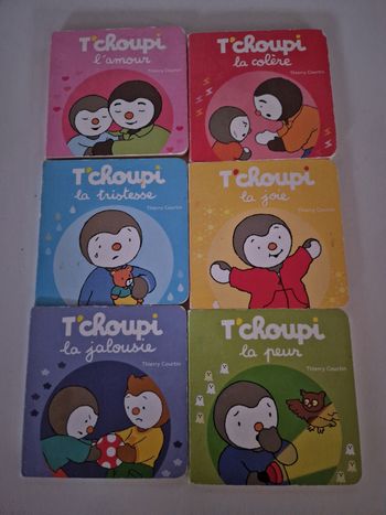6 livres Tchoupi sur les émotions 