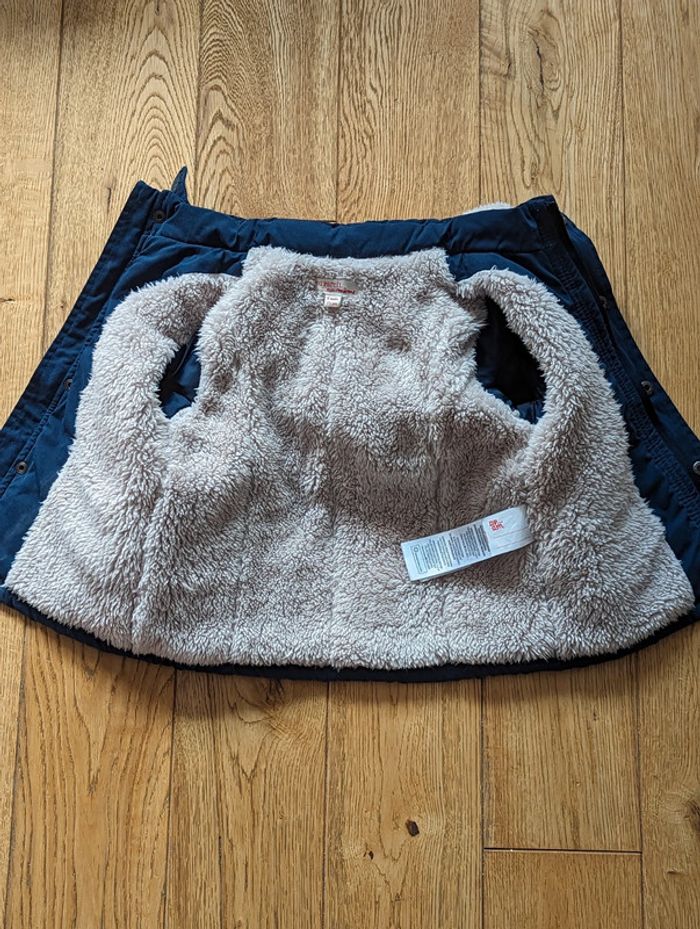 Manteau fourré DPAM 💙 9 mois - photo numéro 3