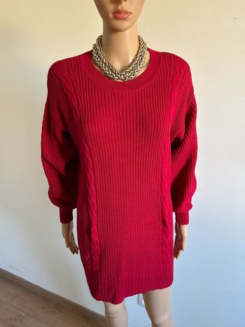 Robe pull courte rouge Hollister taille S TBE