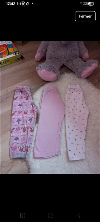 Bas de 3 pyjamas 3 ans 
