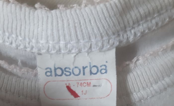 lot de 2 bodies manches longues fille - chien - bébé jean spirit - absorba - 12 mois - photo numéro 7