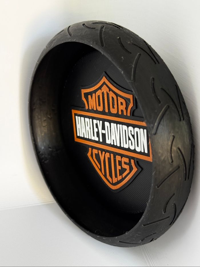 Vide poche en forme de roue Harley Davidson - photo numéro 3