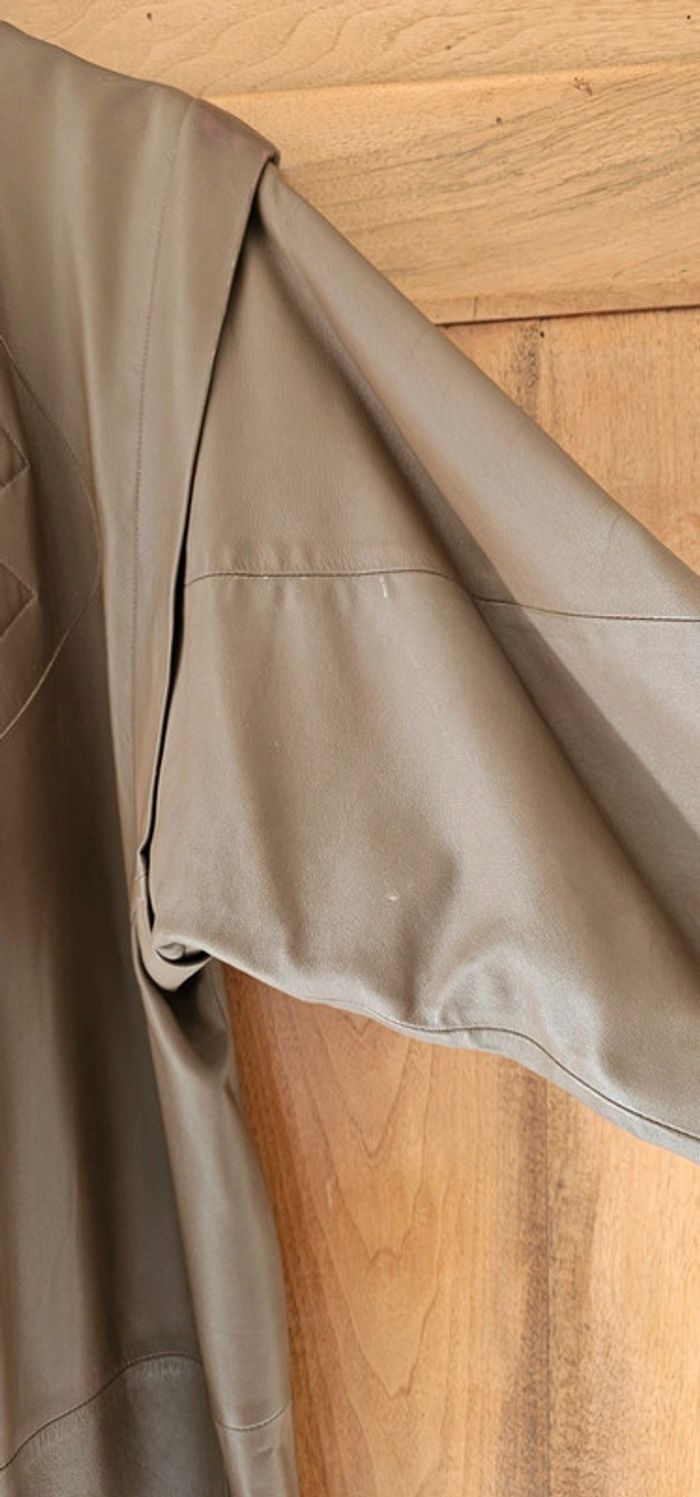 Long manteau cuir André Sales taille 38 - photo numéro 3