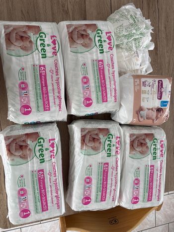 5 paquets T1 Love&Green et 1 paquet T1 pommette