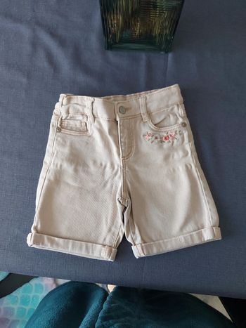 Bermuda en jeans rose poudre Vertbaudet 5 ans