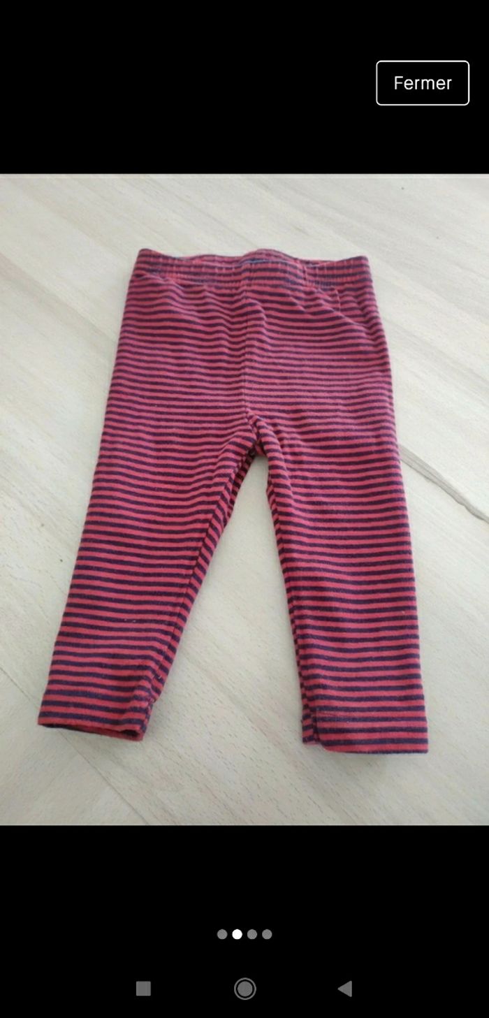 Lot 3 leggings fille 6 mois - photo numéro 2