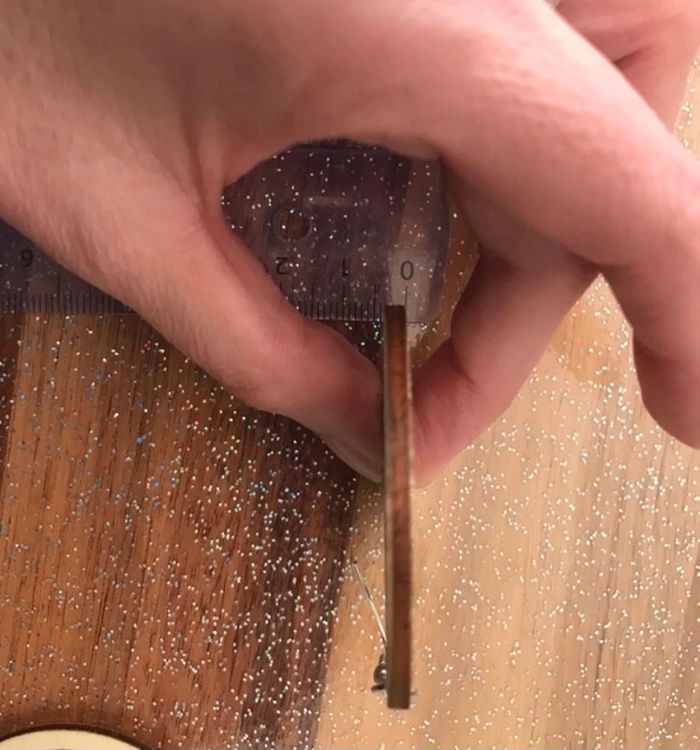 Boucles d’oreilles arbres de vie en bois - photo numéro 3