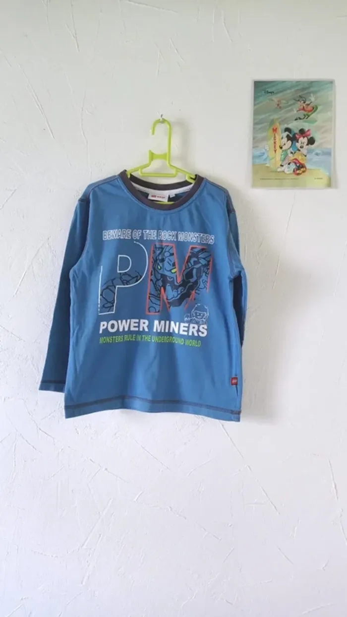 🦁T-shirt manches longues, Lego Wear, 7 ans
