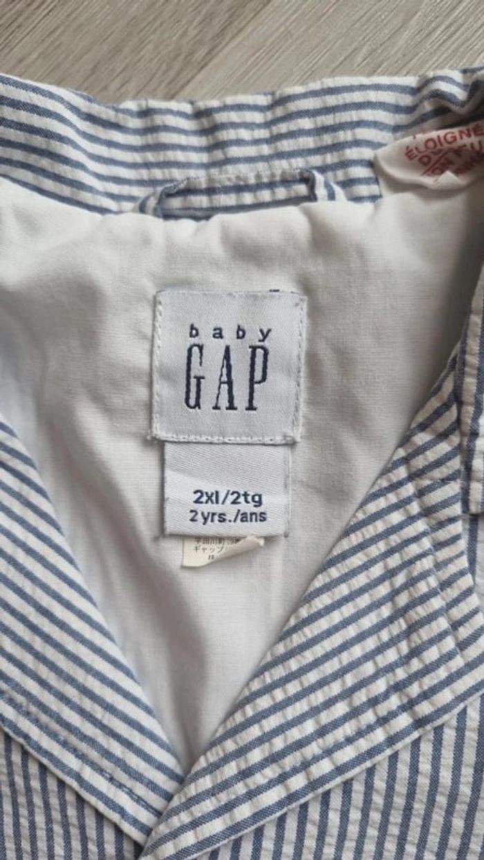 Veste a rayures GAP - 2 ans - photo numéro 2