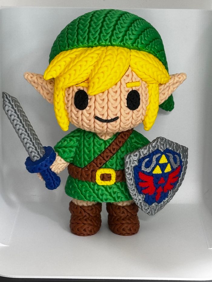 Figurine Link version tricoté 20 cm