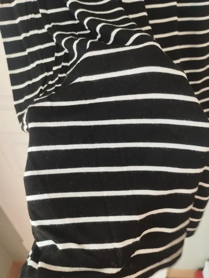 Jupe longue noire rayée blanche Primark XS - photo numéro 4