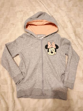 💖 Sweat zippé à capuche Minnie – Taille 9/10 ans – Très bon état
