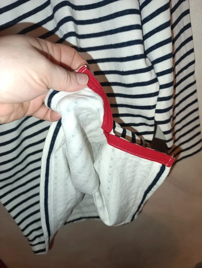 *Dernier prix* Sublime sweat léger manches 3/4 petit bateau taille M - photo numéro 4