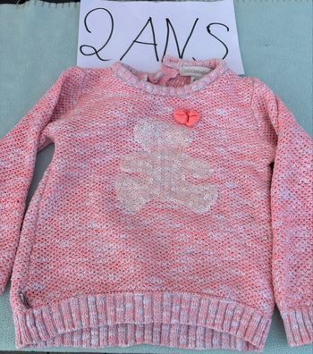 Pull Lulu Castagnette 2 ans – Rose