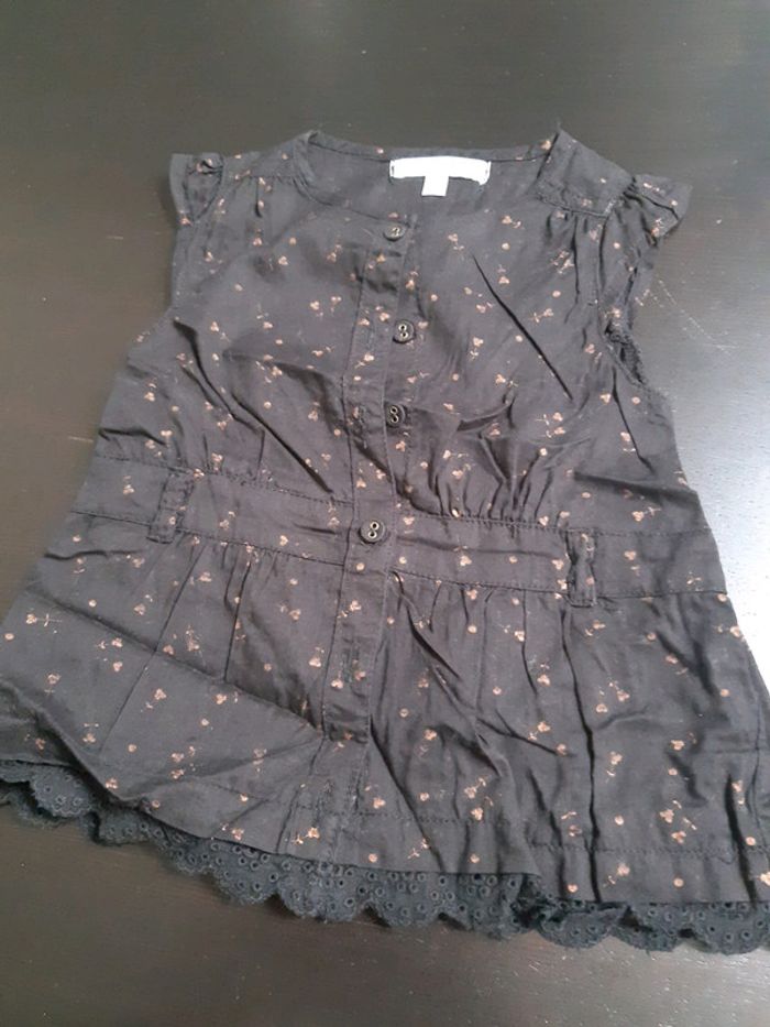 Robe noire doré bébé fille 3 mois kiabi