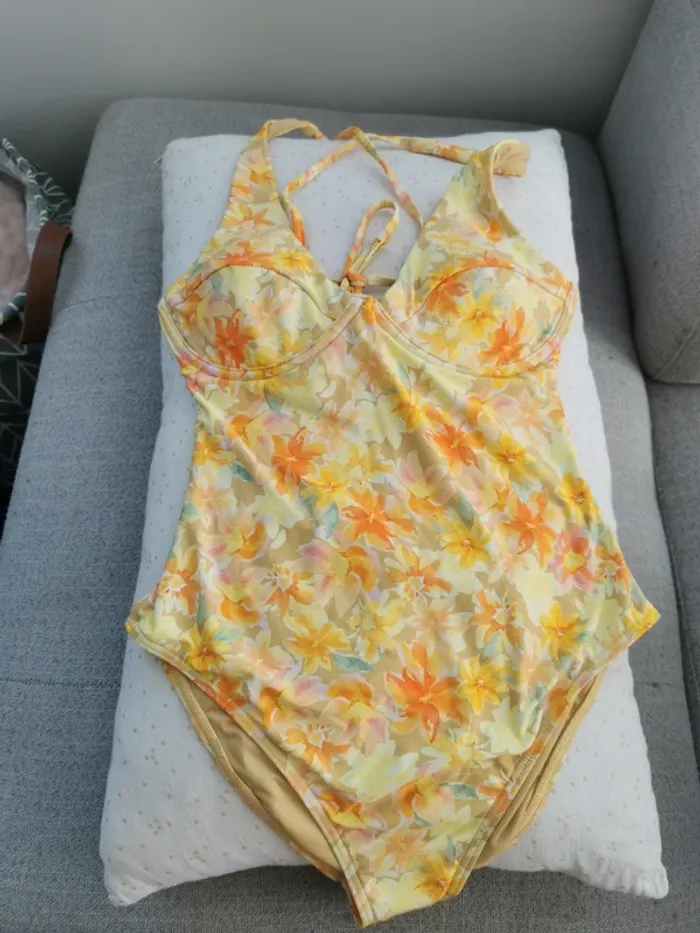 Maillot de bain 1 pièce bikini femme jaune Ripcurl taille XS