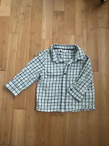 Chemise à carreaux 12 mois