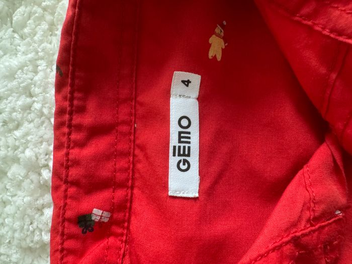 Chemise Gemo à motifs de Noël, taille 4 ans - photo numéro 3