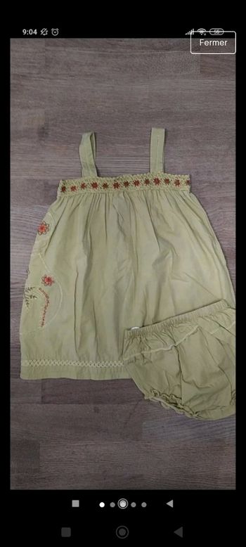 Robe et bloomer 2 ans