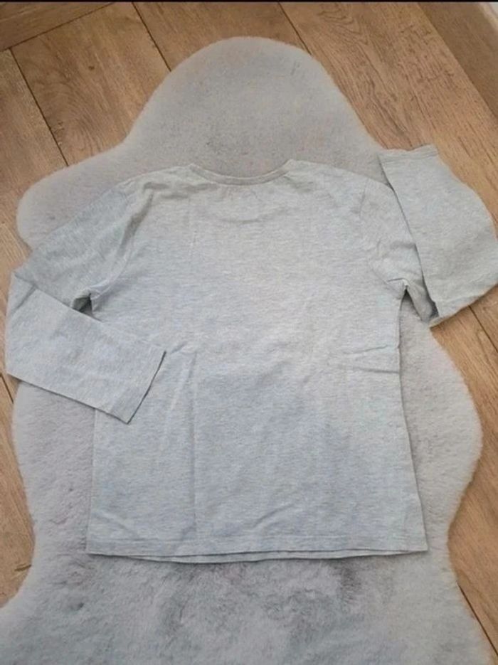 T.shirt manches longues gris IKKS 6 ans - photo numéro 5