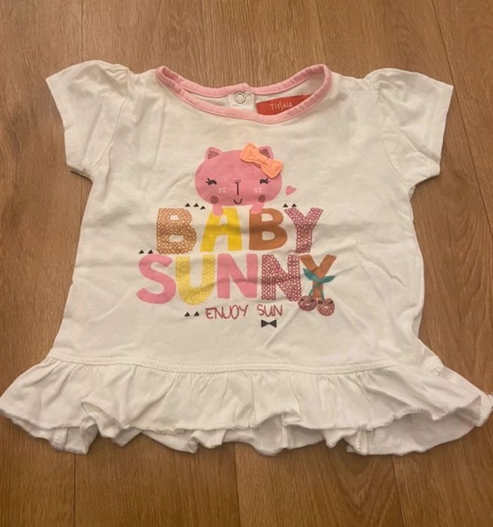 T-shirt fille 3/6M
