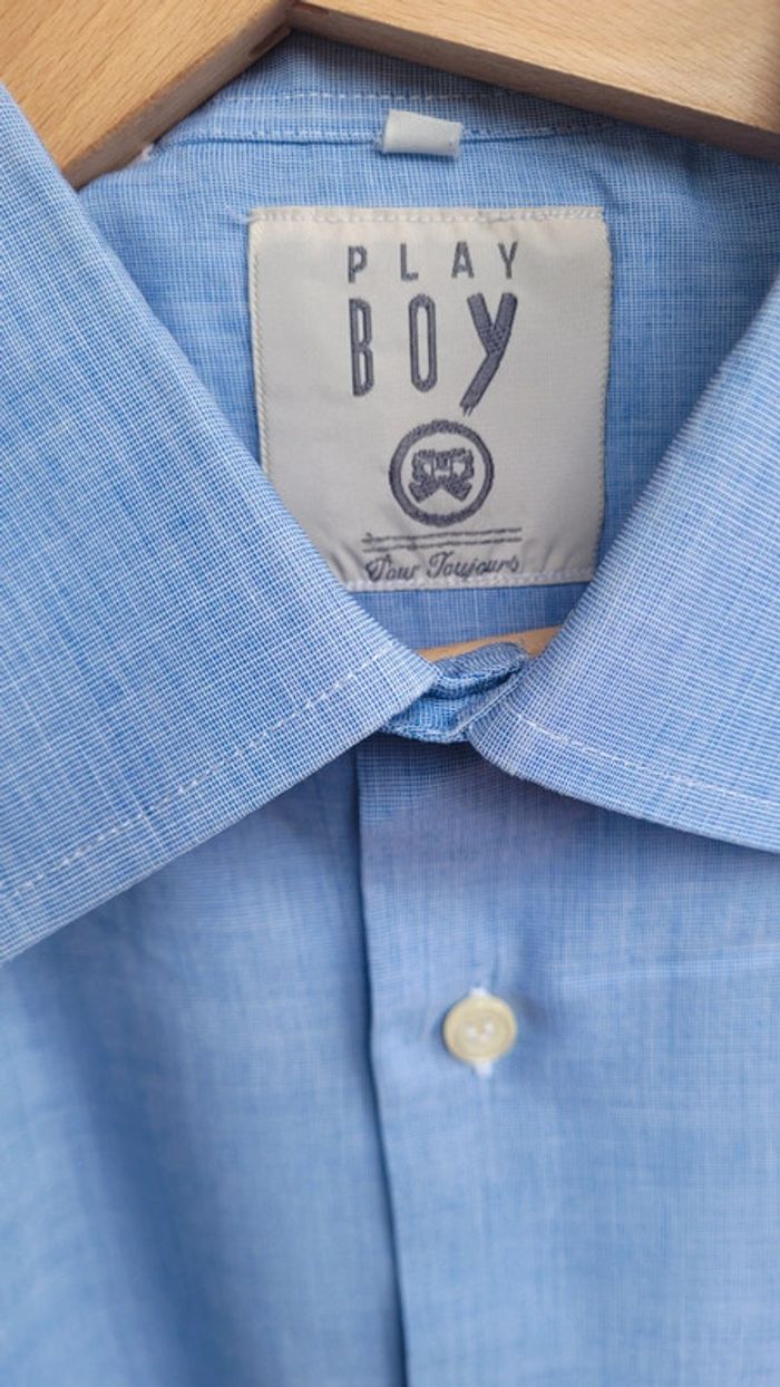 Chemise bleue Play boy - photo numéro 9