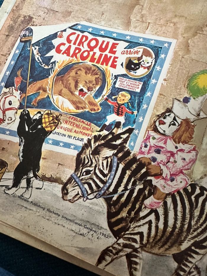 1970 Livre ancien Le Cirque Caroline Grands albums Hachette bd collection Pierre Probst - photo numéro 4