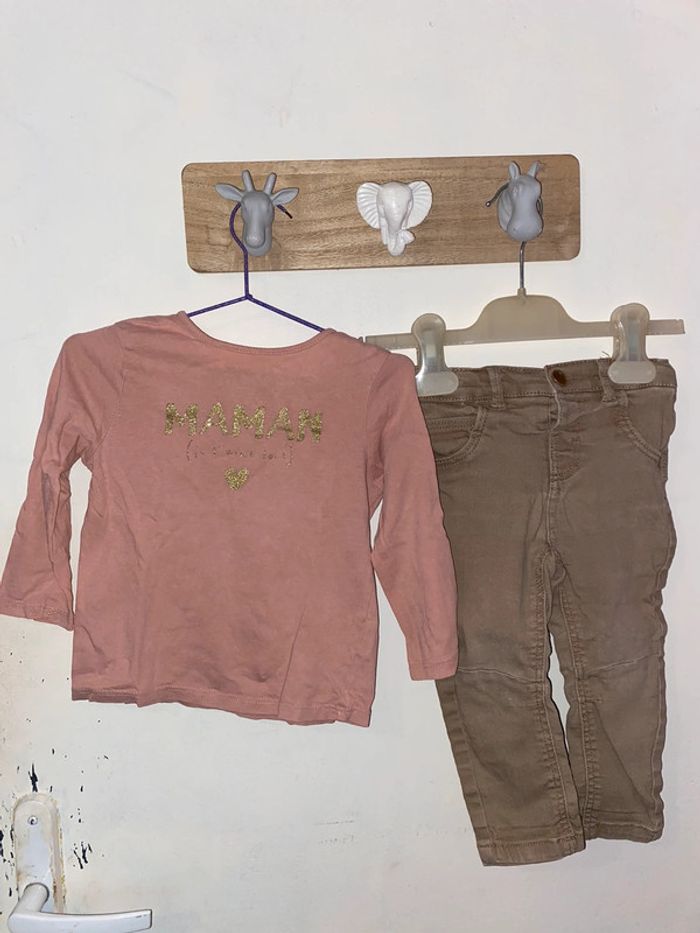 Ensemble jeans et t-shirt, 18-24 mois, Kiabi.