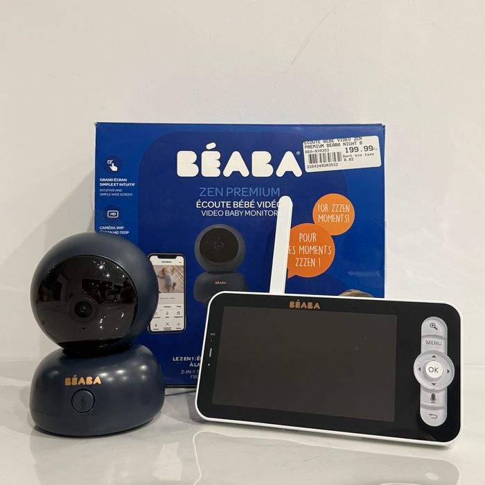 BÉABA Babyphone écoute-bébé Vidéo Zen Premium night blue. - photo numéro 2
