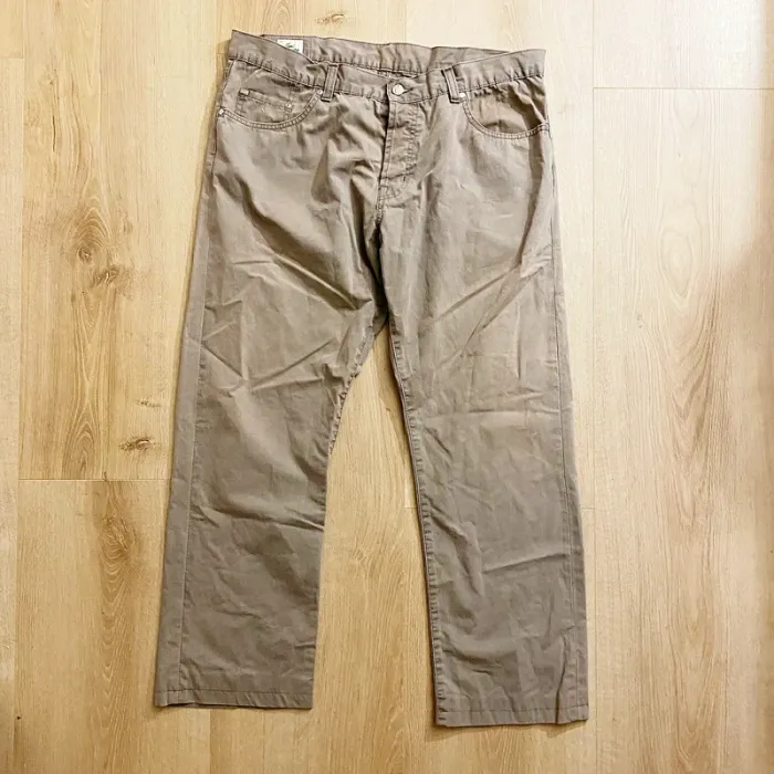 Lacoste Pantalon Urban Style Homme Gris Taupe Exclusif Menswear Vintage (Taille 46) - photo numéro 3