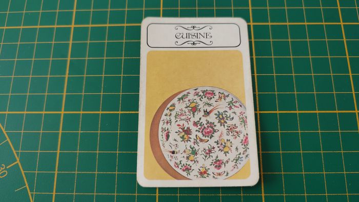 Carte cuisine en l'état Cluedo miro-meccano pièce détachée jeu de société #E26