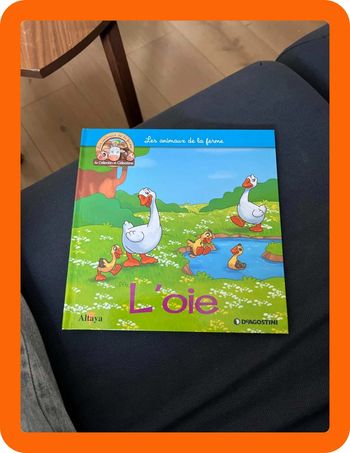 Livre pour enfants sur les animaux de la ferme altaya l oie