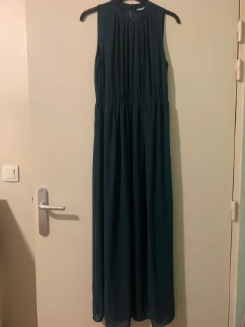 Robe longue bleu marine