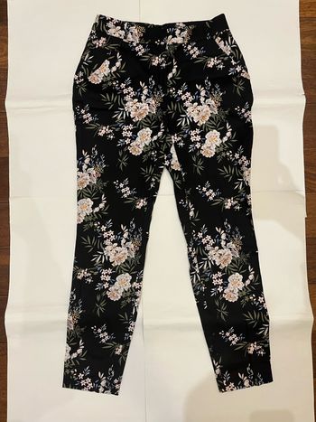 Pantalon fleuri noir taille S nam&co london