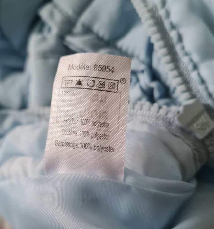 combinaison hiver bleu bébé 3 mois - photo numéro 2