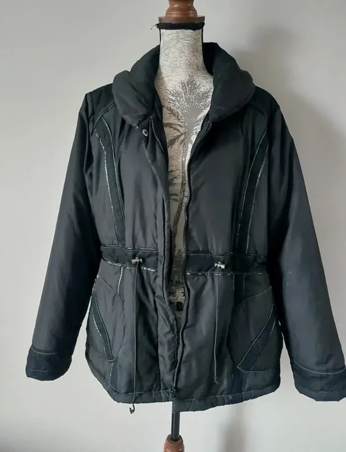 Manteau court noir Lucchini