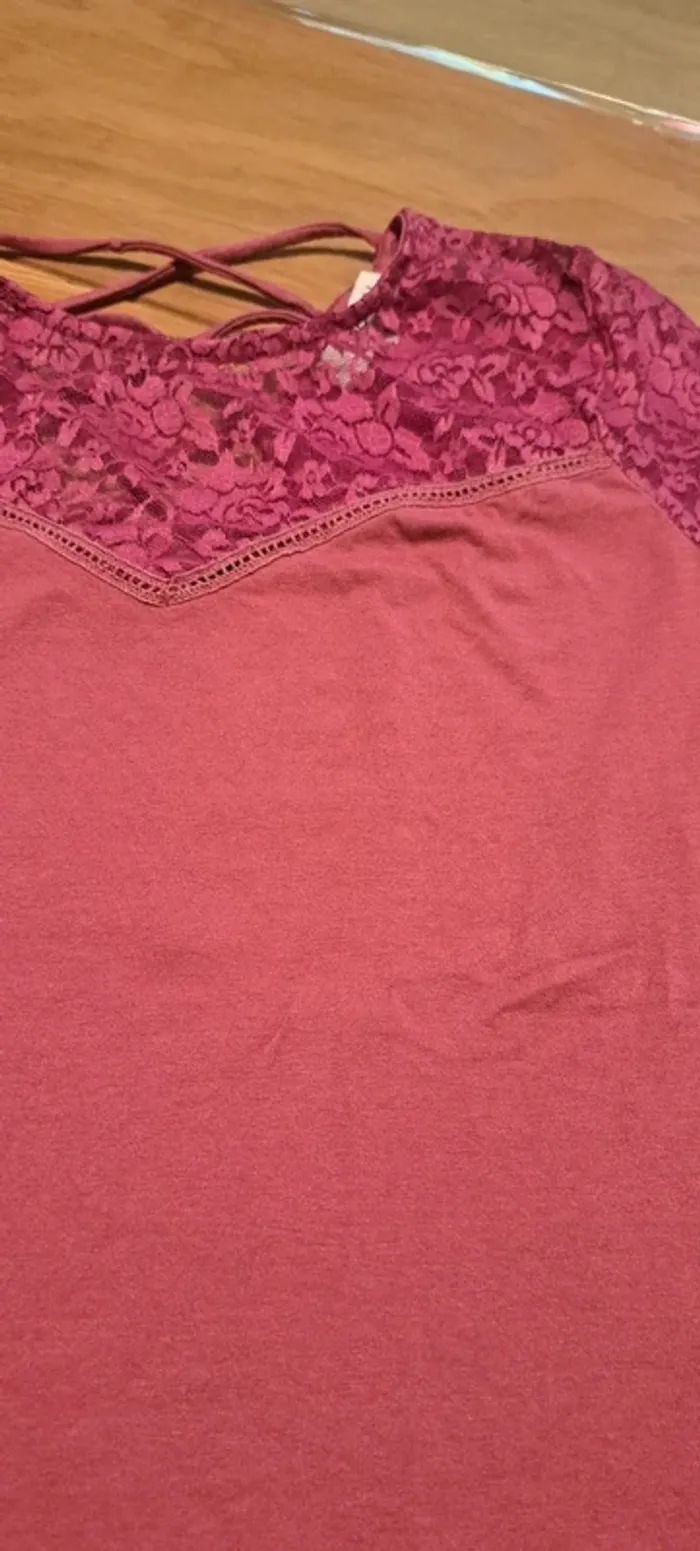 T shirt rose Morgan - photo numéro 2