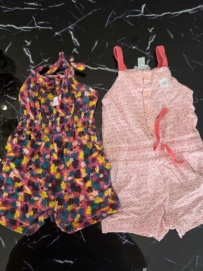 Lot combinaison short 9 mois