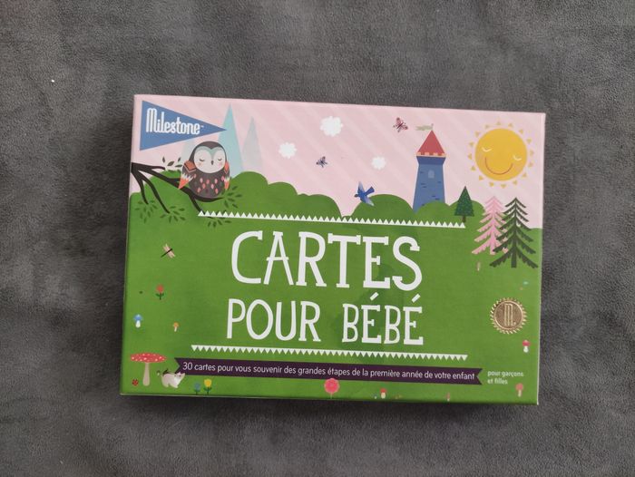 Coffret avec 30 cartes pour les premières fois de bébé - photo numéro 4