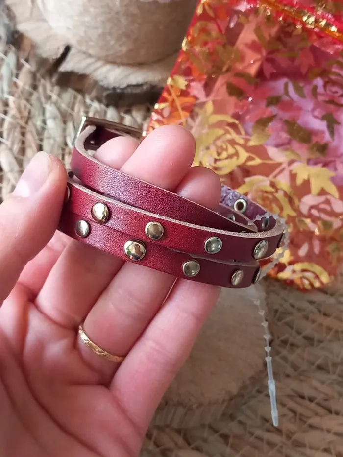 Bracelet ikita neuf en cuir - photo numéro 2