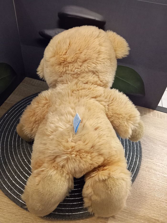 Peluche ours marron clair boutique nounours 42cm - photo numéro 4