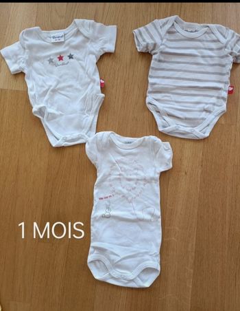 Lot bodies manches courtes