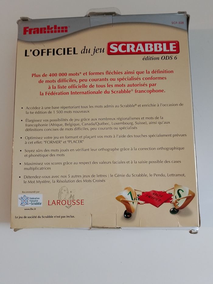 L'officiel du jeu scrabble franklin Larousse complet et fonctionne - photo numéro 2