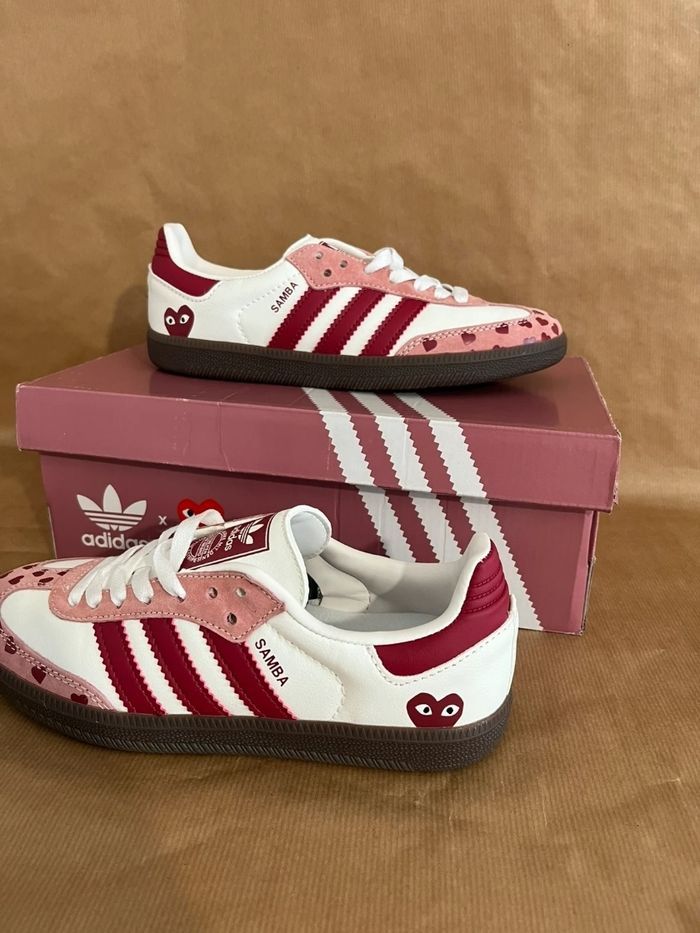 Adidas Samba X Comme Des Garçons Rose Taille 39 - photo numéro 3