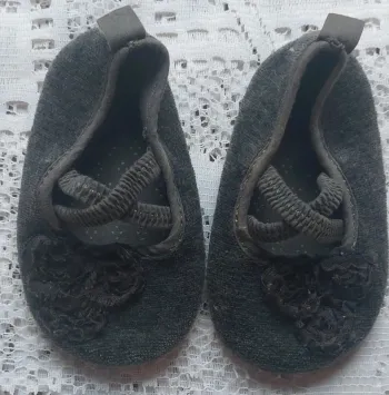 Ballerines souples grises - douceur et chaleur, en très bon état, taille 18