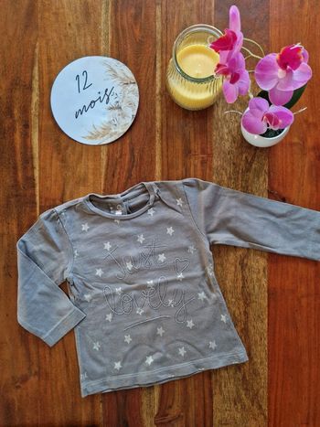 T-shirt manches longues 12 mois
