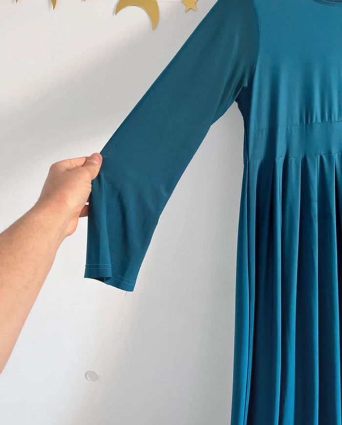 Robe Longue En Bleu Pétrole Taille M/L - photo numéro 8