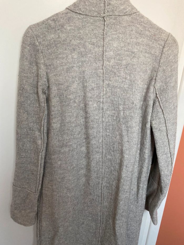Manteau long gris Zara - photo numéro 8